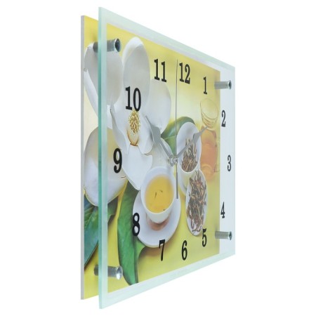Carty clock is wall, series: flowers, "tea ceremony" 25x35 cm-1