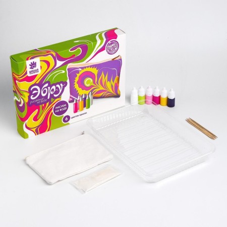 Drawing on the water: Ebru "Cosmeticage"-1