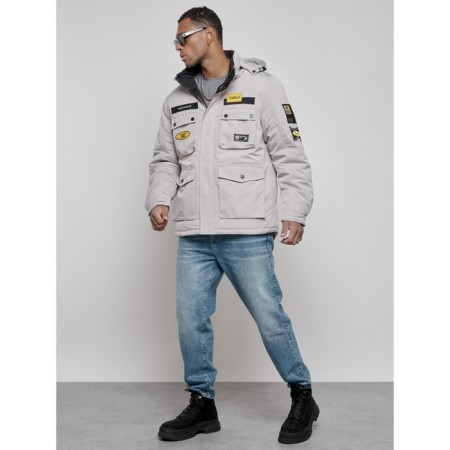 Male Winter jacket, size 48, gray color-1