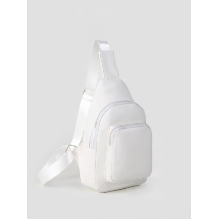 Backpack-sling, 18*5.5*29 cm, lightning department, 1 n/pocket, white
