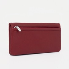 Women's wallet on magnets, red color