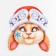 Mask on the elastic band “Rabbit in a hat”, 24.8 x 27.3 cm., 250 g/sq.m