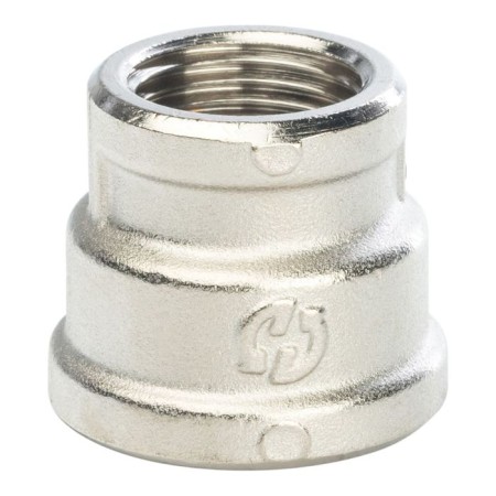 The coupling Stout SFT-0006-003412, 3/4 "x 1/2", internal thread, transition, nickel. brass