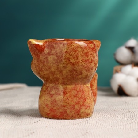 Pot "Frying Fred" Red, 8x9x9cm-3