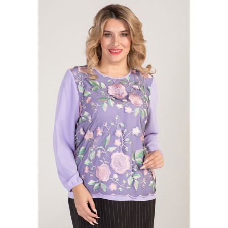 Female blouse, size 54, purple color