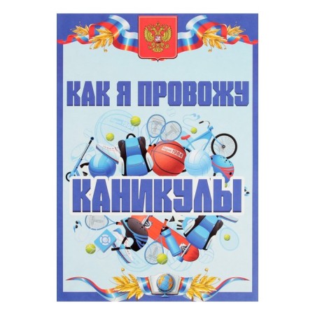Lesets sheets for a schoolboy portfolio, 30 sheets (title, content, 28 sections) "Russian schoolboy", in a folder-19