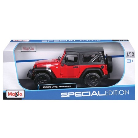 MASTO DIE-CAST 2014 Jeep Wrangler, opening doors, 1:18, yellow color-12