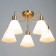 Lucy chandelier 5x60W E27 Antique bronze 60x60x29cm