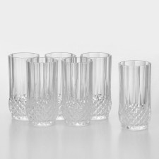Set of glasses Longchamps, 280 ml, crystal glass, 6 pcs