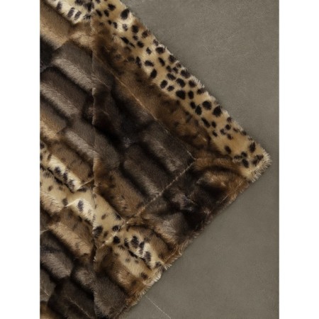 Buenas noches blanket, size 220x240 cm, beige color-5