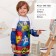 Apron with sleevens children's “Avengers team”, 49x39 cm
