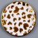 Paper plate "Golden Hearts", in a set of 6 pcs.