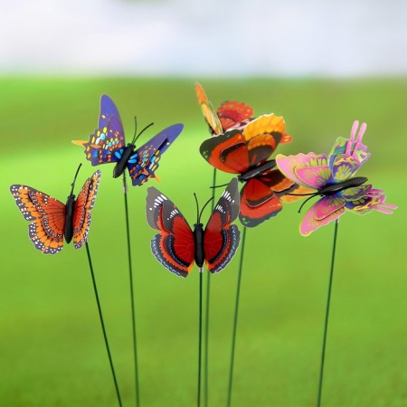 Plug "butterfly Delfius" 25cm, set 15pcs, mix-11