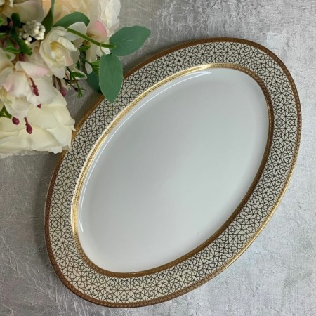 Set of Black Baccara dishes, oval, 2 pcs