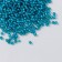Beads "Astra" 11/0, 20 g (21A-4 turquoise/transparent with the color center)