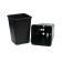 Pot for seedlings, 7 l, d = 21 cm, h = 27.5 cm, black