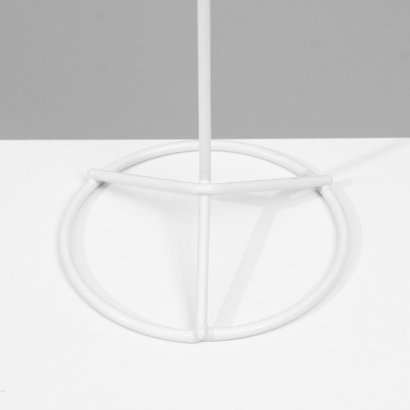 Turntable, 2 tiers of 6 hooks, 21.5 × 21.5 × 41 cm, white color-4