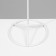 Turntable, 2 tiers of 6 hooks, 21.5 × 21.5 × 41 cm, white color
