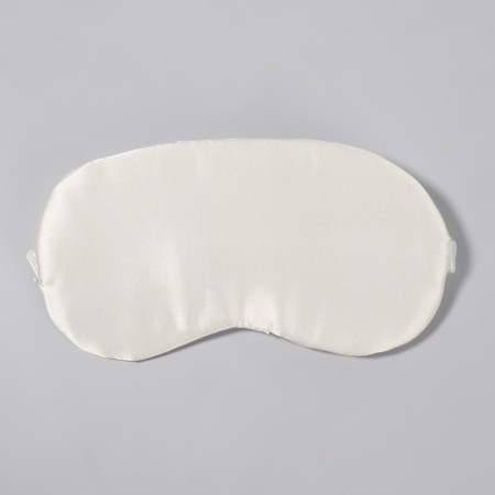 Silk sleep mask, 20 × 10 cm, elastic band is single, white color-3