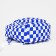 Youth backpack from textiles, 4 pockets, white/blue color