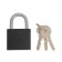 Castle of the hinged tundra Onekey001, 32 mm, with one secrecy, 3 keys