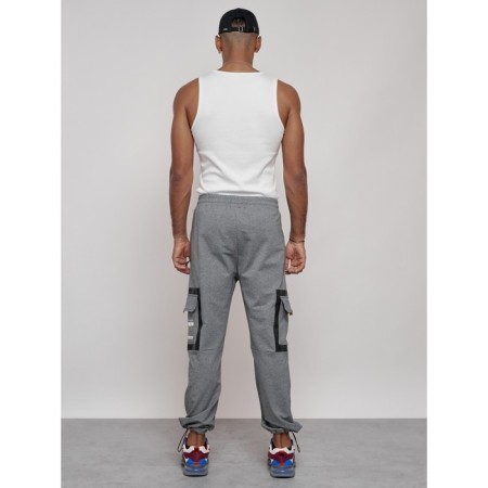 Sports male trousers, size 52, gray color-3