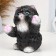 Pig a piggy bank "joyful cat" Black, 20cm