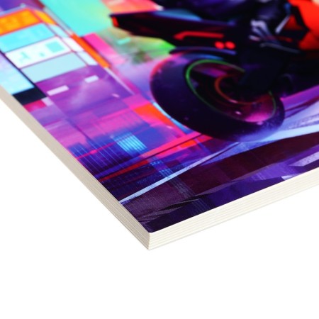 Sketchbook A5 48 sheets "motorcyclist", KBS, cardboard cover, offset block 70 g/m2-2