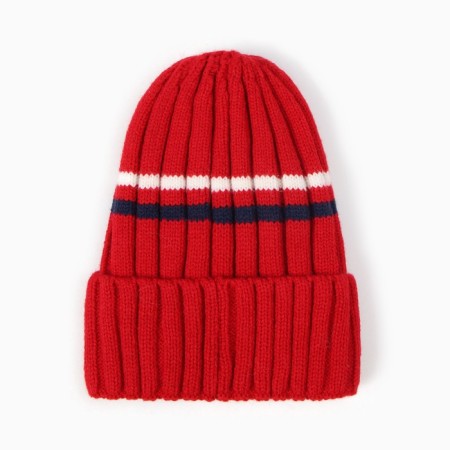 Children's hat, red color, size 52-54-2