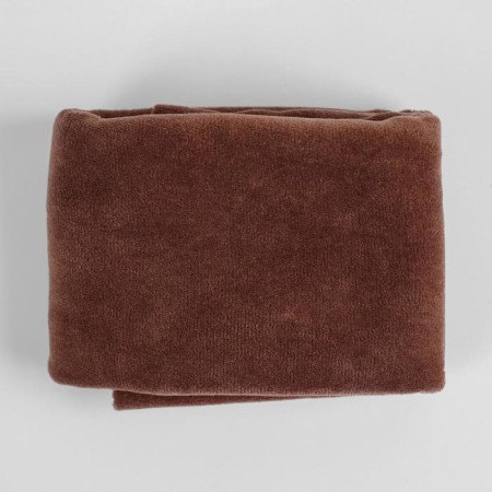 Knitted cut for needlework, velor, brown color, 45 × 50 cm-2