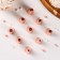 A set of pastry troops, 1.8 × 3 cm, 9 pcs, copper color