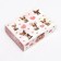Box for sweets 6 pcs, white-pink "deer", 13.7 x 9.85 x 3.86 cm