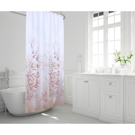 Cannetto bathroom curtains, 240 x 200 cm, brown