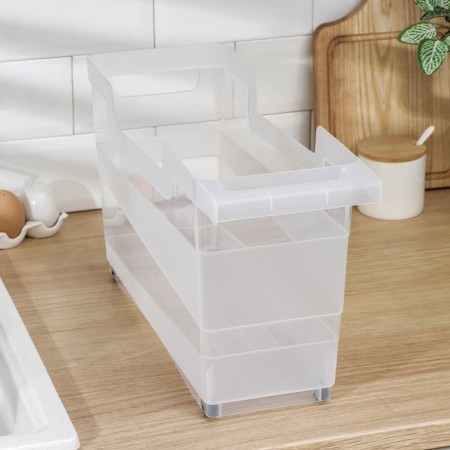 Controller Conditioner with a handle on wheels, 12.5 l, 45 × 16 × 25.5 cm, transparent-5