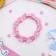 Children's bracelet "chosen" butterflies are spinning, pink color, d = 6 cm