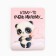 Icon on the postcard "Panda", 3.3 x 3.1 cm
