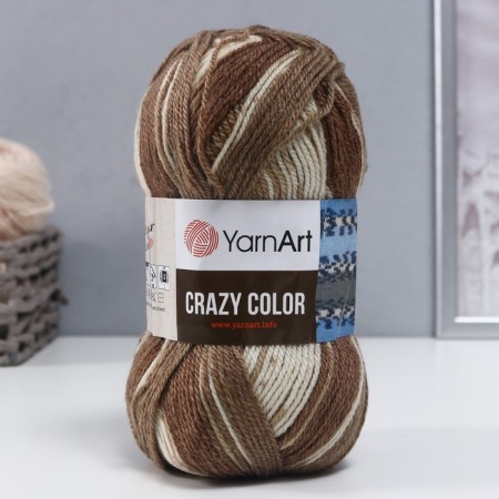 Yarn "Crazy Color" 25% wool, 75% acrylic 260m/100g (139 print)