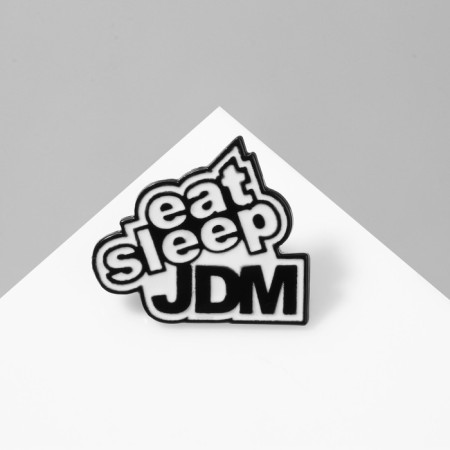 Japan icon JDM, black and white color in ferrous metal-2