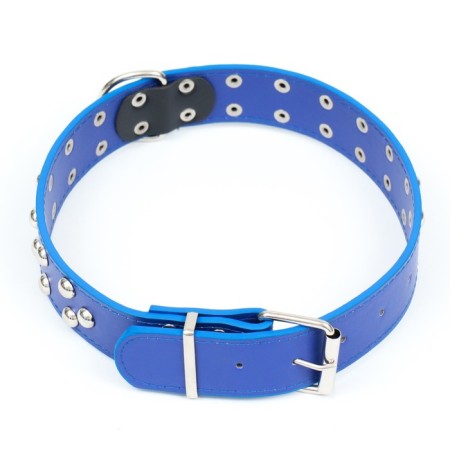 The collar of the clinker in 2 rows, 65 x 3.4 cm, Osh 50-60 cm, blue-6