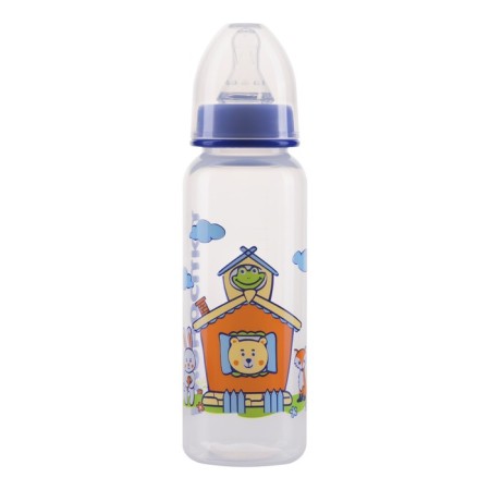 A bottle with silicone nipple milk, 250 ml, mix-9