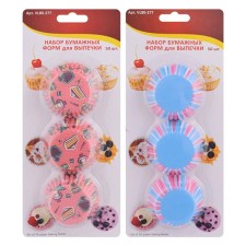 A set of paper forms for baking multidide, d = 6 cm, 50 pcs