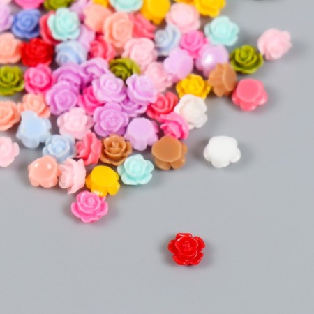 Decor for creativity plastic "Color rose" set 100 pcs mix 0.6x0.6 cm-1
