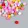 Decor for creativity plastic "Color rose" set 100 pcs mix 0.6x0.6 cm