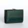 Women's wallet on magnet, green color