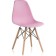 Plastic chair EAMES Massive Buk/Metal/Plastic, Natural/Pink 46x52x83 cm