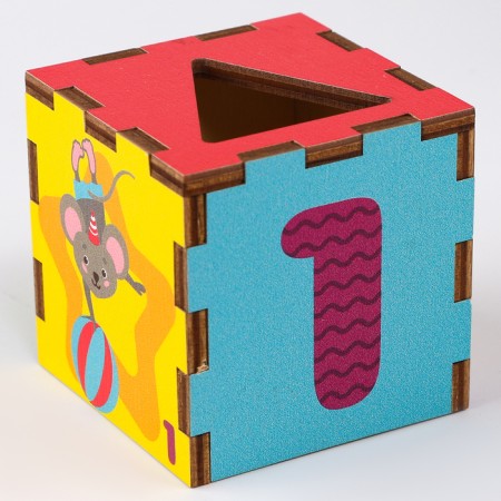 Smart Cubes "Funny Circus" 3 in 1 cubes, sorter, pyramid-5