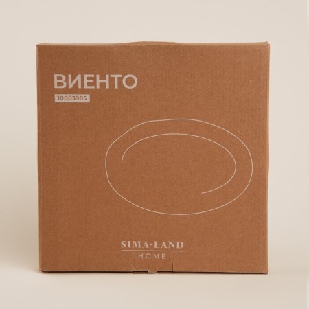 Ceramic plate SL Home "Vento", d = 28 cm, beige color-6