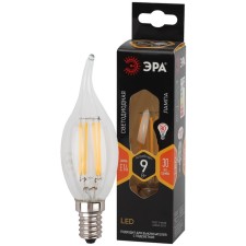 Filament era “candle in the wind”, 9 watts, E14, 1170 lm, 2700k, glow warm white