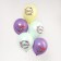 Latex ball 12 "Happy birthday", tenderness, set of 50 pcs.