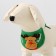 Dog collar "deer", green